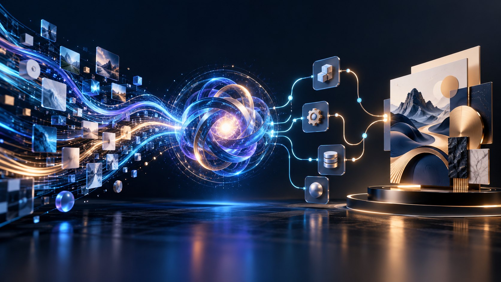 AI-assisted creative assets connected to automated marketing workflows
